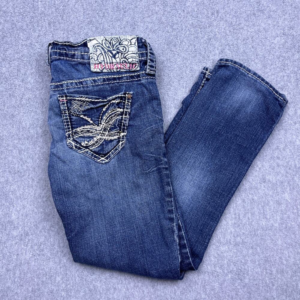 Hydraulic Straight Leg Jeans Womens 0 Blue Denim Y2k